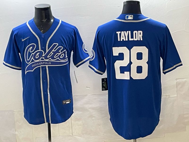 Men 2025 Indianapolis Colts #28 Taylor blue Joint Name Nike Limited NFL Jersey 001->indianapolis colts->NFL Jersey